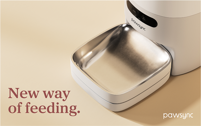 Social media ad for Pawsync featuring new feeding campaign.
