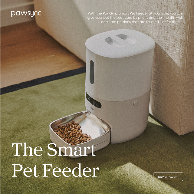 Poster design for Smart Pet Feeder campaign.